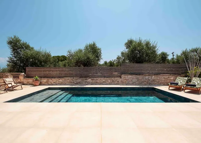 Villa Peroulia Stone - Grece, Peloponnese Koróni