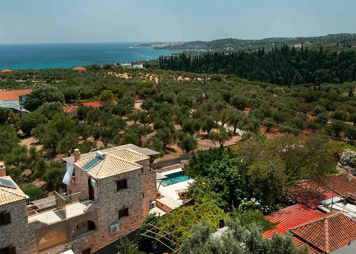 Villa Peroulia Stone - Grece, Peloponnese *