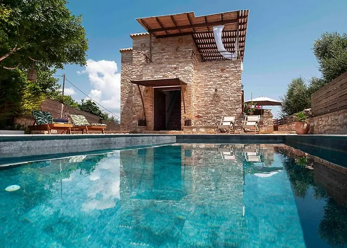 Villa Peroulia Stone - Grece, Peloponnese *