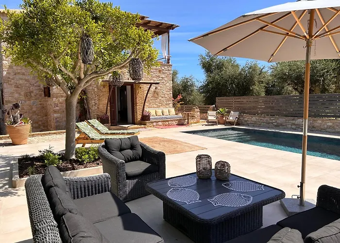 Peroulia Stone - Grece, Peloponnese Villa